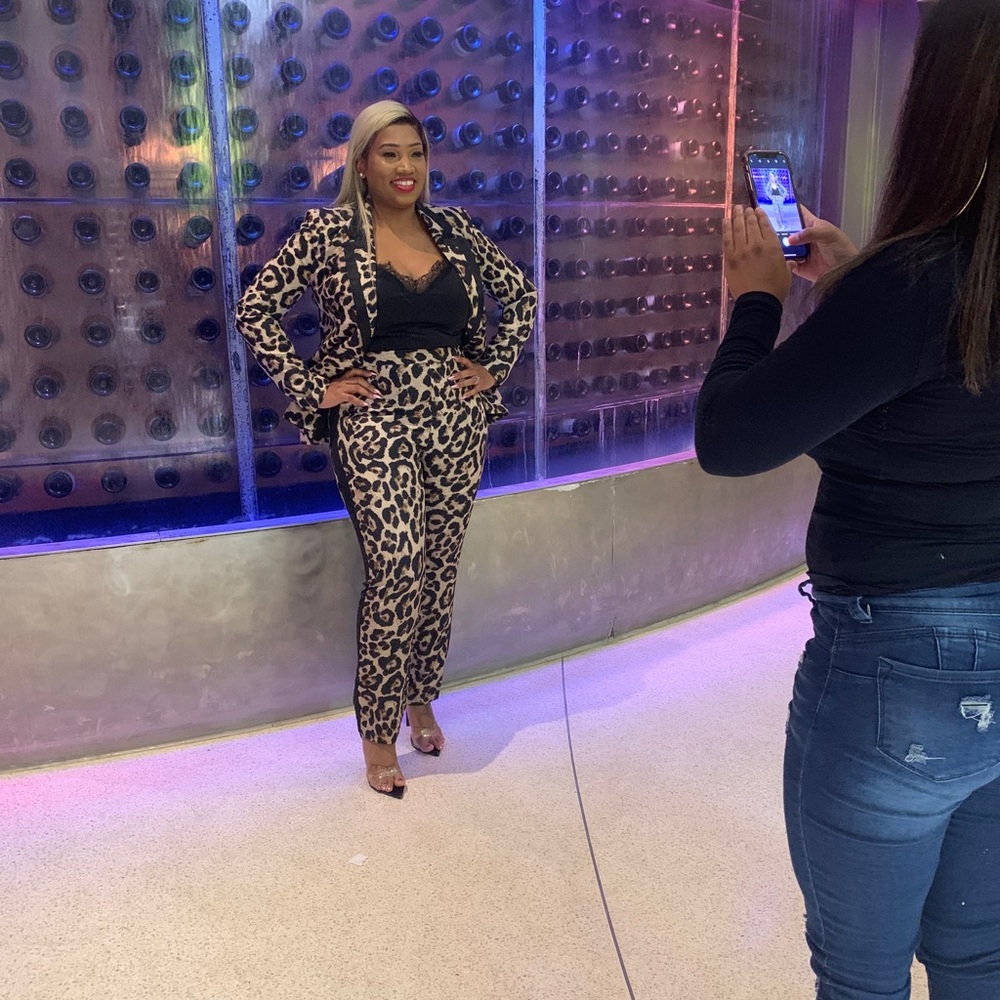 Leopard business suit